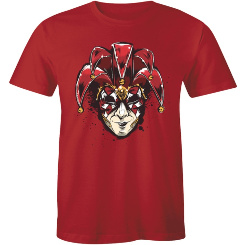 Mad Evil Clown Face T-Shirt Horror Insane Joker